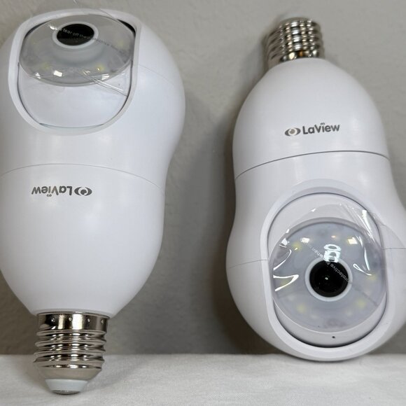 LaView Wi-Fi Smart Light Bulb L2 2K Security Camera Pan Tilt IP HD Cam (2-Pack) - Picture 8 of 14